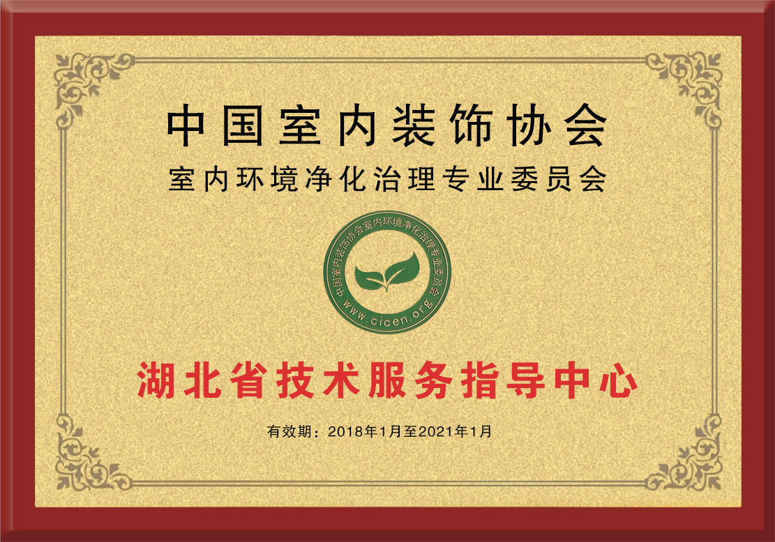 綠快除甲醛湖北省技術(shù)服務(wù)指導(dǎo)中心