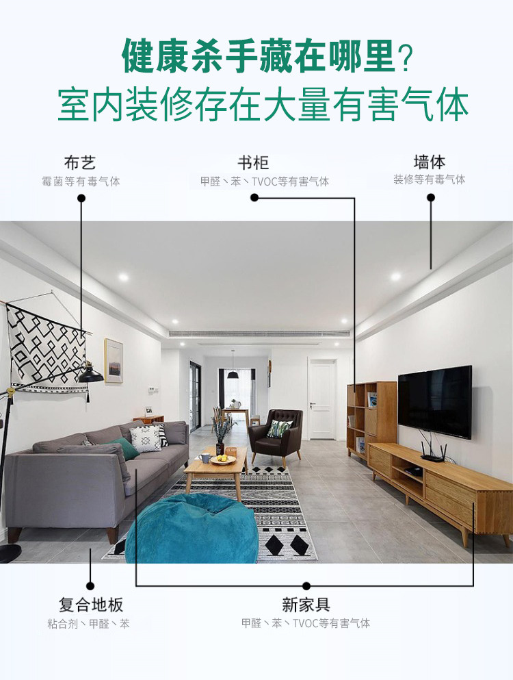 自由呼吸 是美好生活的開始 第三代格瑞樂綠快光催化植物生物觸媒 母嬰安全級，專注于室內(nèi)空氣污染治理 除醛除味 綜合治理倡導(dǎo)者 踐行者 一站式服務(wù)除甲醛 嚴(yán)謹(jǐn)?shù)膽B(tài)度 可靠的技術(shù) 自然的理念 貼心的服務(wù) 安全品質(zhì) 值得信賴 甲醛的三大危害 危害一：長痘、失眠多夢、頭暈、精神不振 危害二：咳嗽/呼吸道難受/哮喘/致癌 危害三：老人小孩抵抗力變差 健康才是真正的快樂