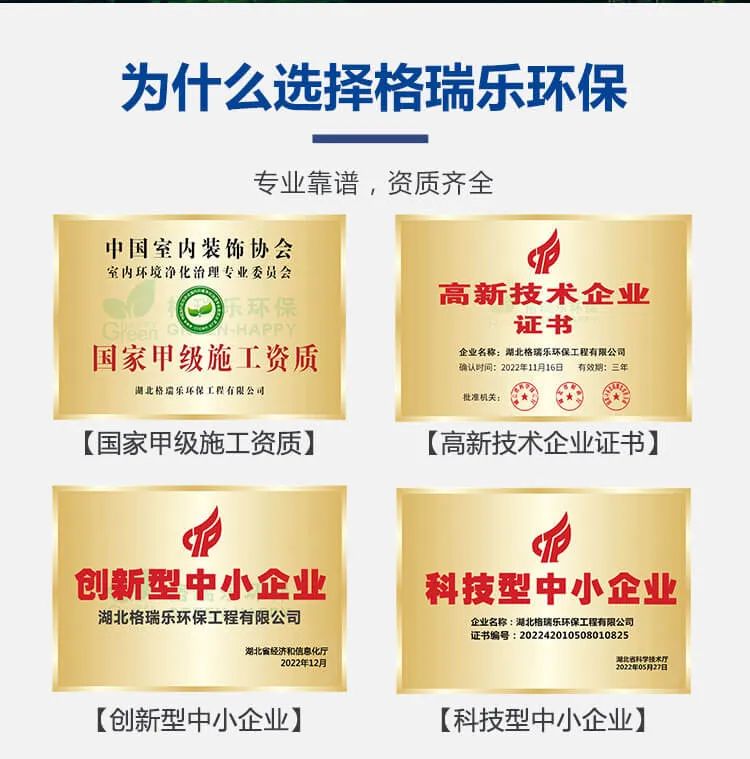 為什么選擇格瑞樂環(huán)保,專業(yè)靠譜，資質齊全.國家甲級施工資質,高新技術企業(yè)證書,創(chuàng)新型中小企業(yè),科技型中小企業(yè)